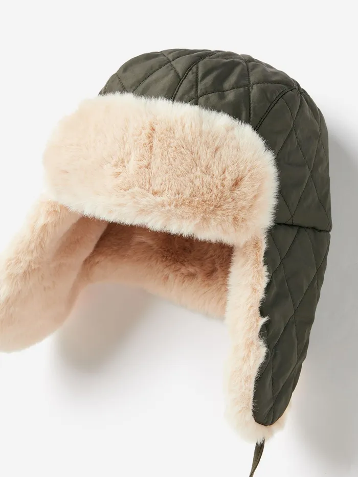 Joules Hats Green Faux Fur Lined Trapper Hat 8211 Women