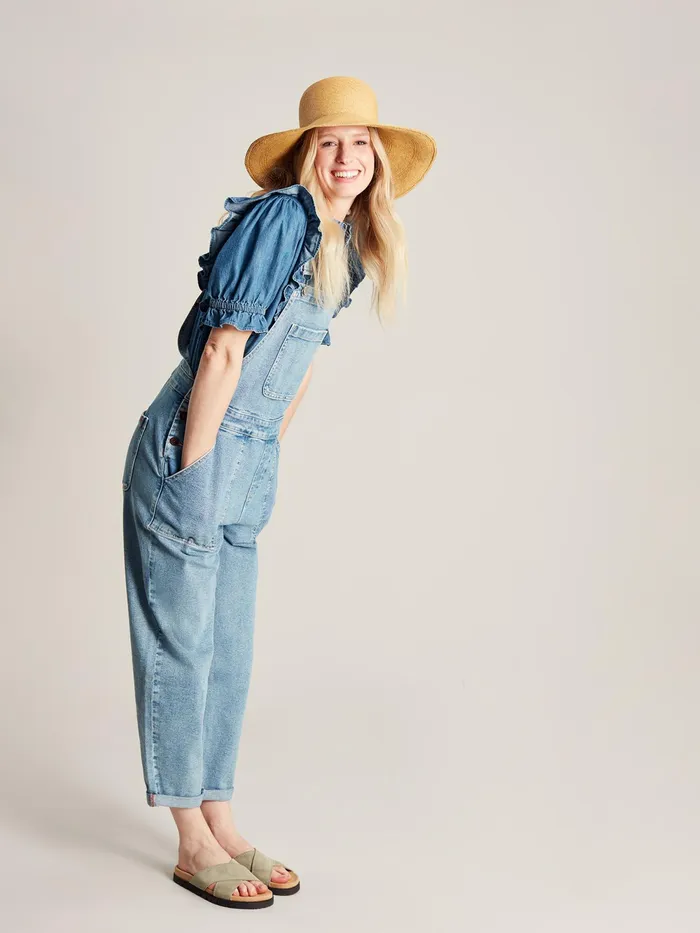Joules Jumpsuits and Dungarees Blue Straight Leg Dungarees 8211 Women