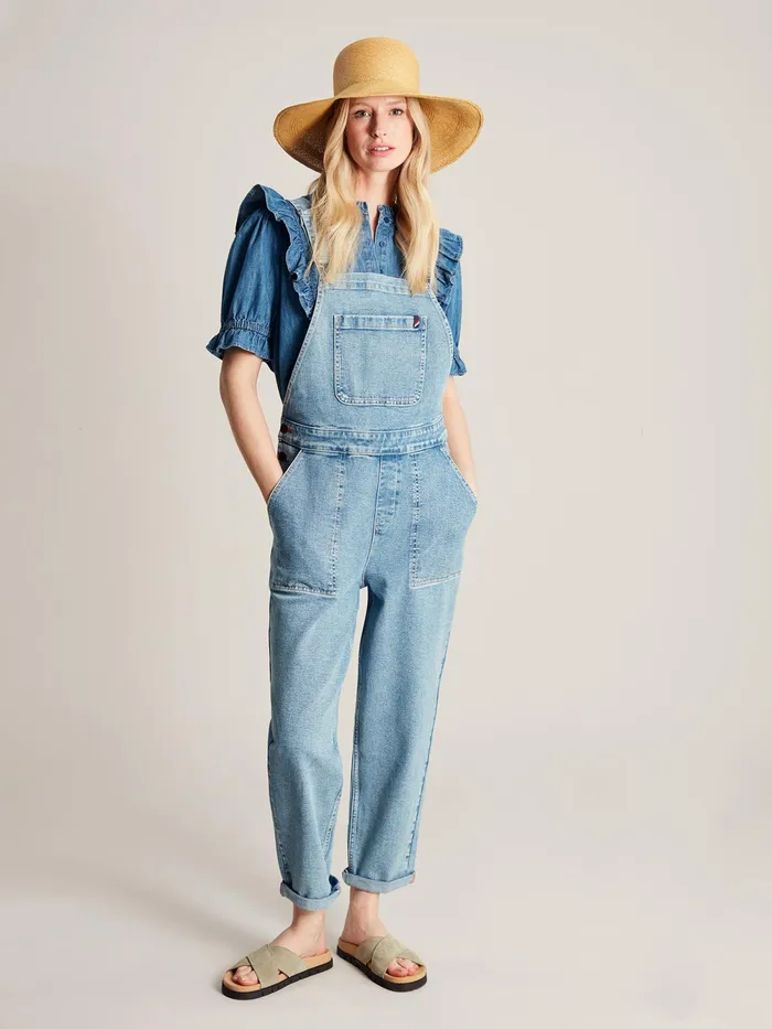 Joules Jumpsuits and Dungarees Blue Straight Leg Dungarees 8211 Women