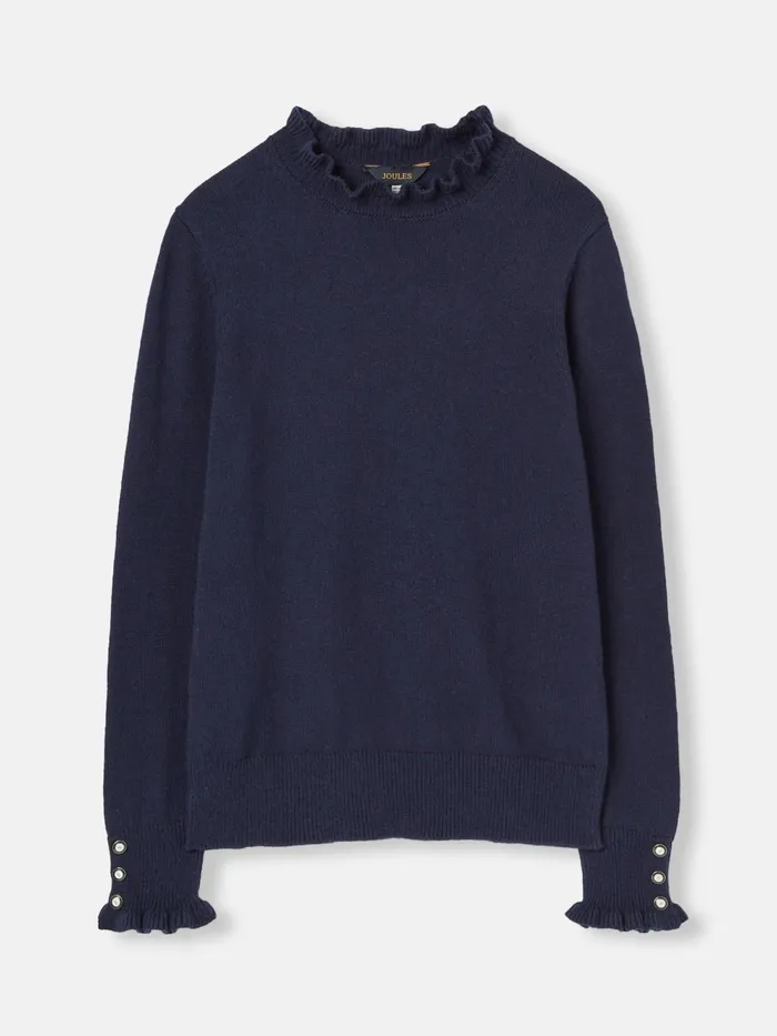 Joules Knitwear Natural Frill Neck Jumper 8211 Women