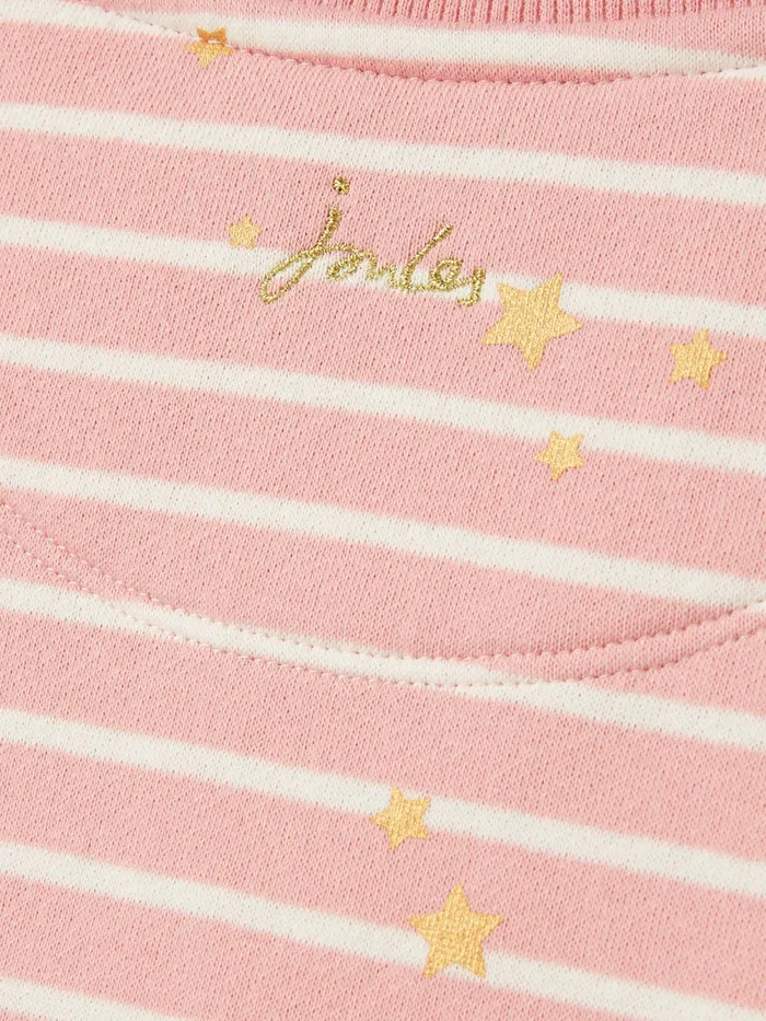 Joules Knitwear Pink Striped Sweater Dress 8211 Girls