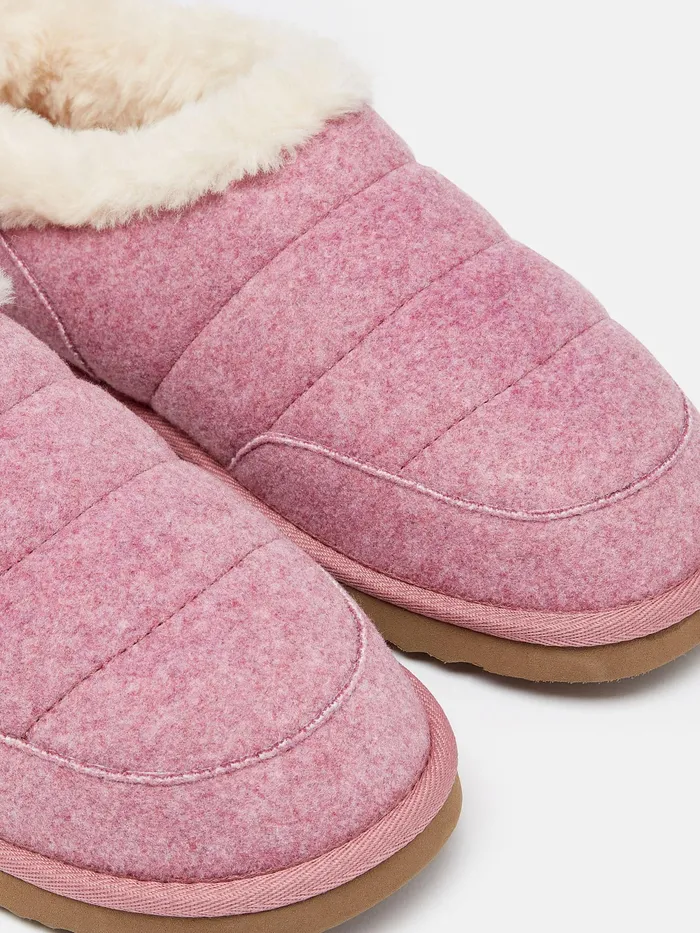 Joules Nightwear Pink Faux Fur Lined Slippers 8211 Women