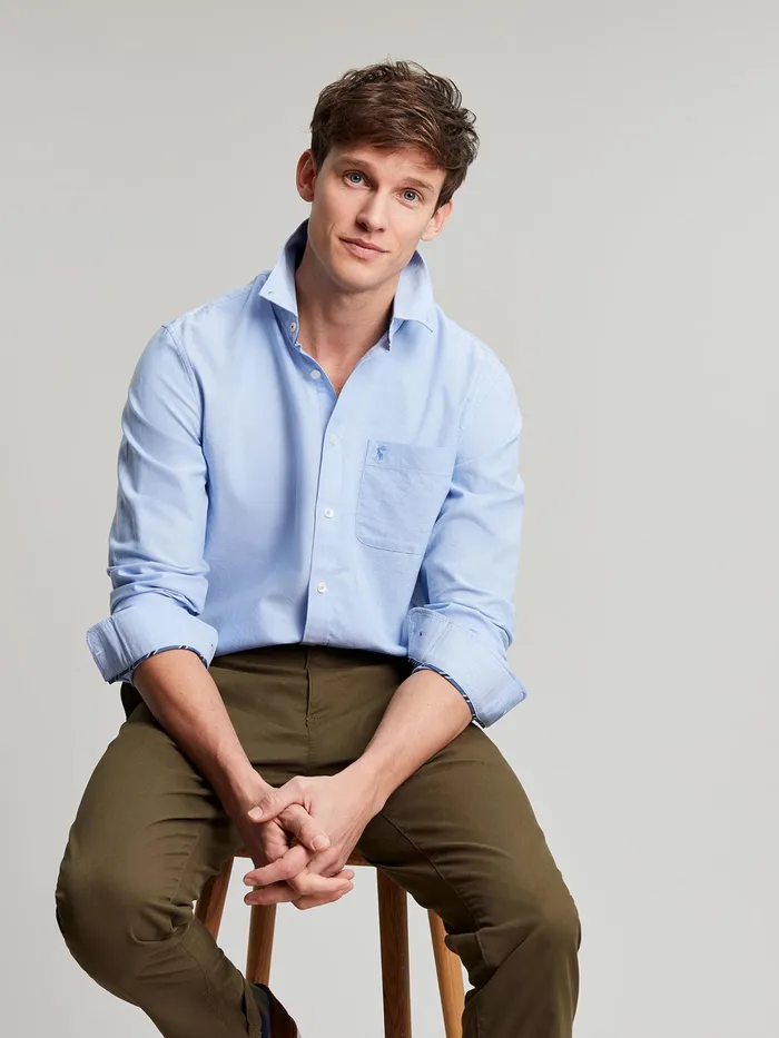 Joules Shirts Blue Classic Fit Cotton Shirt 8211 Men