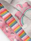 Joules Socks Next Blue Pink And Grey 3 Pack Cotton Rich Unicorn Tights 8211 Girls