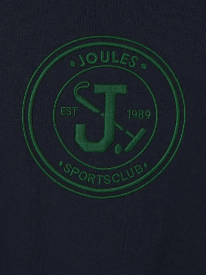 Joules Sweatshirts and Hoodies Navy Embroidered Hoodie 8211 Boys