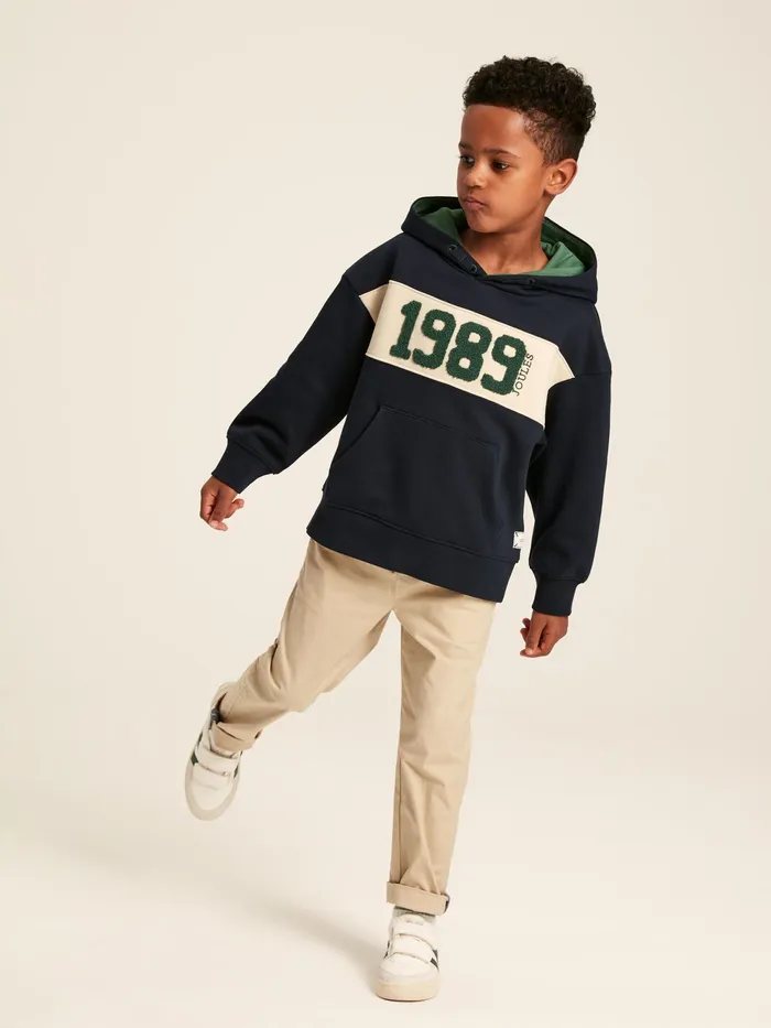 Joules Sweatshirts and Hoodies Navy Embroidered Hoodie 8211 Boys