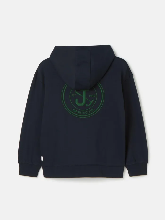 Joules Sweatshirts and Hoodies Navy Embroidered Hoodie 8211 Boys