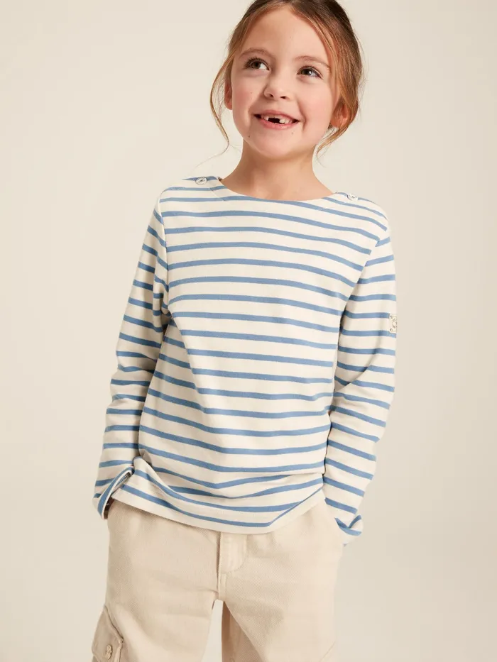 Joules Tops and Tshirts Blue Striped Long Sleeve Jersey Top 8211 Girls