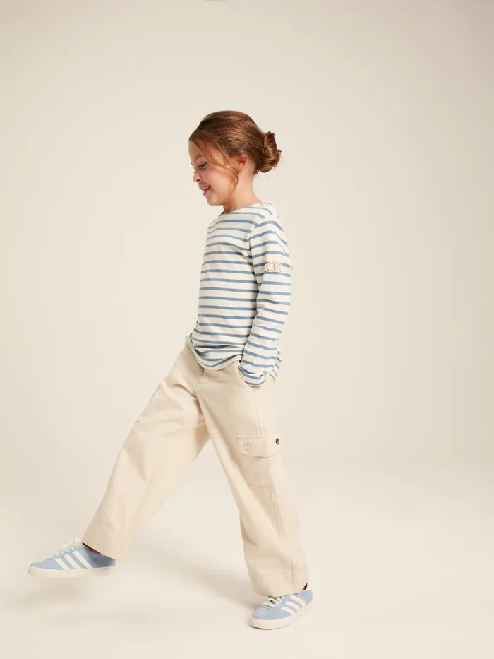 Joules Tops and Tshirts Blue Striped Long Sleeve Jersey Top 8211 Girls