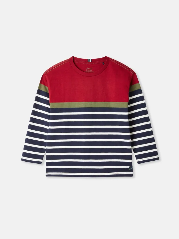 Joules Tops and Tshirts Navy Striped Long Sleeve Top 8211 Boys