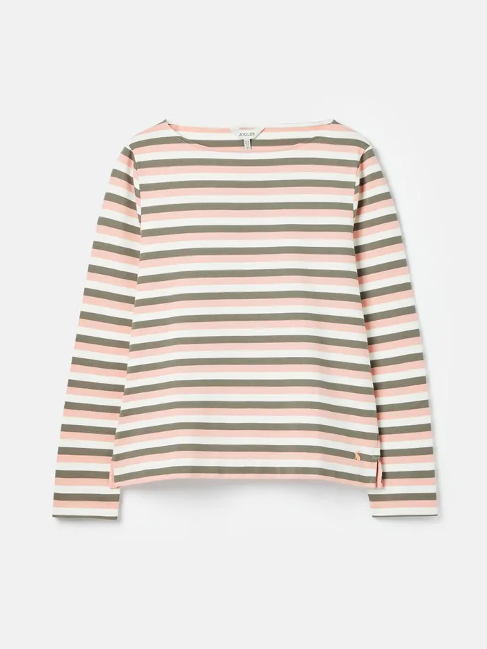 Joules Tops Pink Stripe Long Sleeve Breton Top 8211 Women