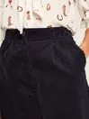 Joules Trousers and Leggings Navy Blue Cord Wide Leg Trousers 8211 Women