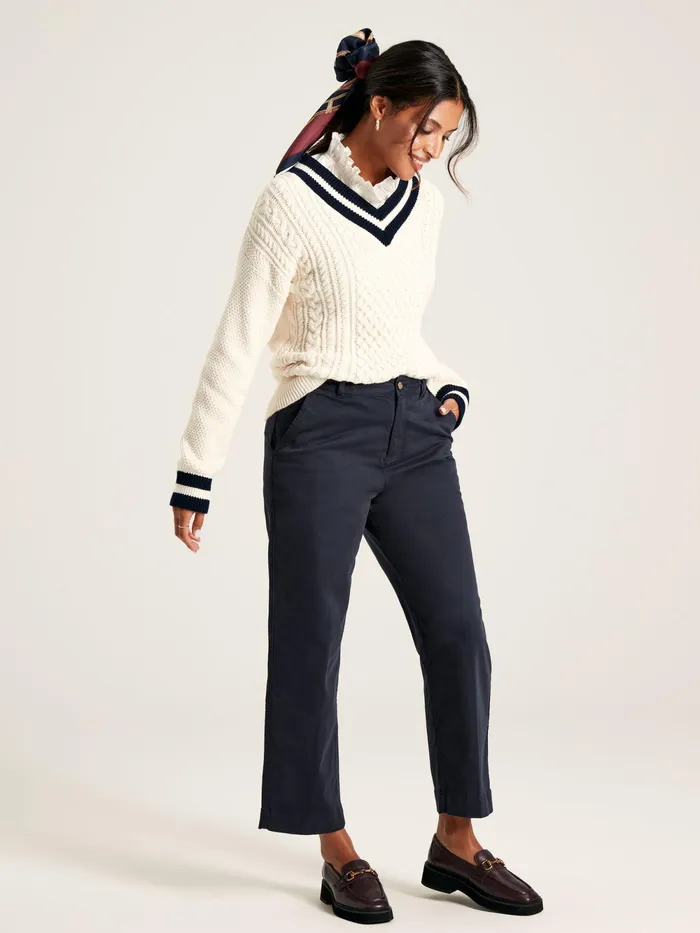Joules Trousers and Leggings Navy Straight Leg Chinos 8211 Women