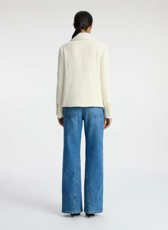 Jumpsuits Women ALC Kensington Tweed Jacket Cream Jumpsuits Women ALC Kensington Tweed Jacket Cream