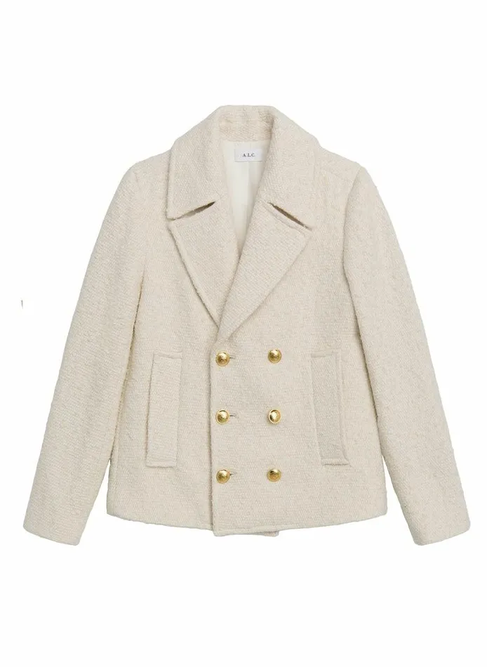 Jumpsuits Women ALC Kensington Tweed Jacket Cream Jumpsuits Women ALC Kensington Tweed Jacket Cream