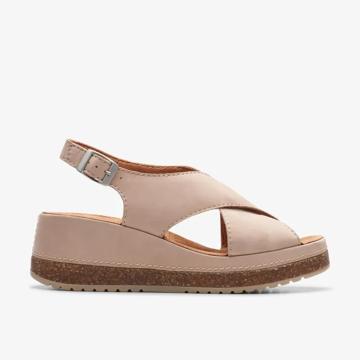 Kassanda Step Sand Nubuck Women Clarks Sandals and Flip Flops