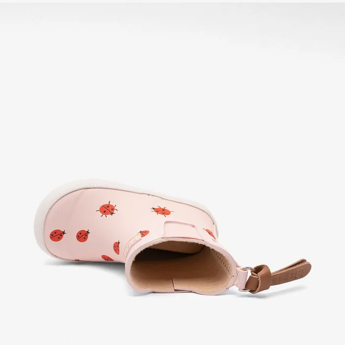 KIDS baby rubber cute lady bug Pink Rubber boots bisgaardshoes