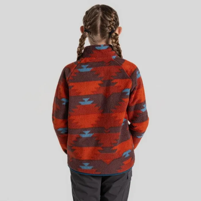 Kids Half Zip Fleece Craghoppers Kid039s Pico Half Zip Fleece Carnelian Orange Print Kids Half Zip Fleece Craghoppers Kid039s Pico Half Zip Fleece Carnelian Orange Print