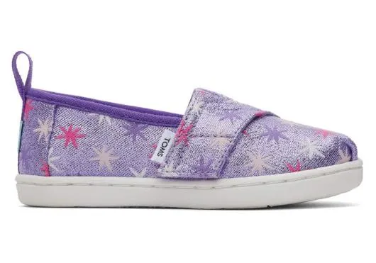 Kids KidsTiny Alpargata Purple Stars Toddler Shoe Orchid TOMS Alpargatas