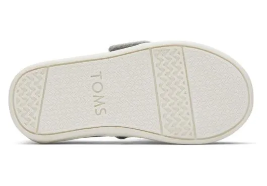 Kids KidsTiny Alpargata Silver Glitter Toddler Shoe Silver Iridescent TOMS Alpargatas