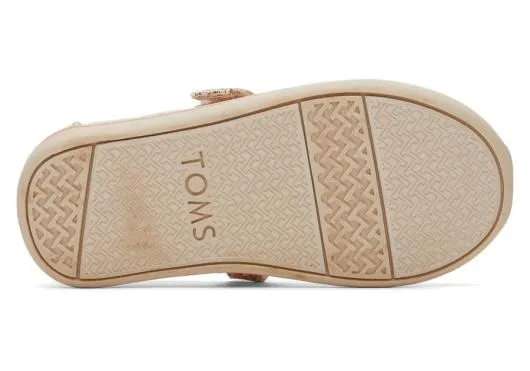 Kids KidsTiny Mary Jane Gold Foil Toddler Shoe Gold Foil TOMS Slip Ons