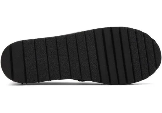 Kids KidsYouth Alp Platform Black Glimmer Kids Shoe Black Glimmer TOMS Alpargatas