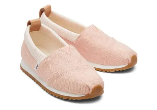 Kids KidsYouth Resident Heritage Canvas Peach TOMS Slip Ons