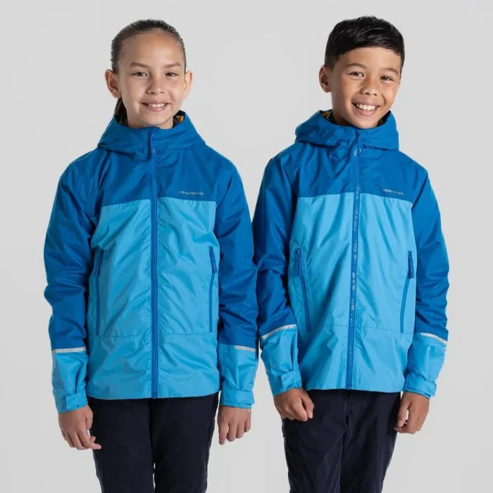 Kids Waterproof Jackets Craghoppers Kid039s Foyle Jacket Howlite Blue Bright Sky