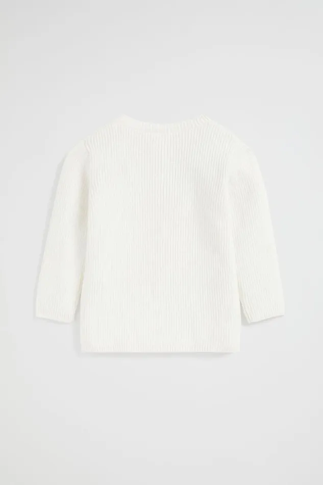 Knitwear and Sweaters Newborn Seed Heritage Core Knitted Cardigan Nb Canvas