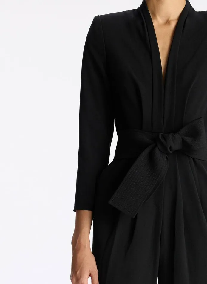 Knitwear Women ALC Kieran Crepe Jumpsuit Black Knitwear Women ALC Kieran Crepe Jumpsuit Black