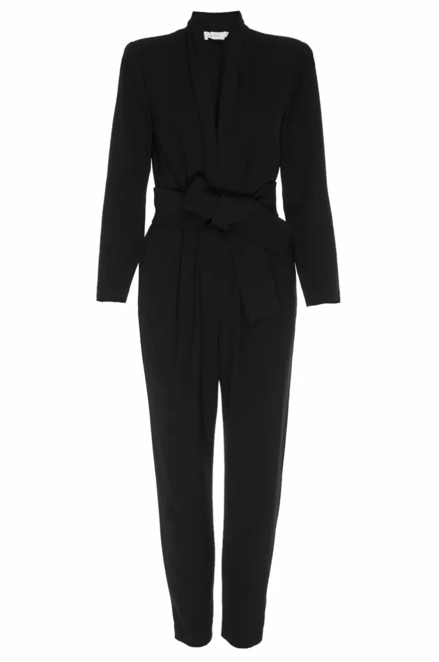 Knitwear Women ALC Kieran Crepe Jumpsuit Black Knitwear Women ALC Kieran Crepe Jumpsuit Black