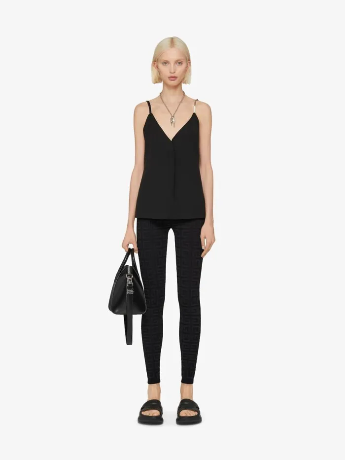 Leggings In 4g Jacquard Black Women Givenchy Pants and Shorts