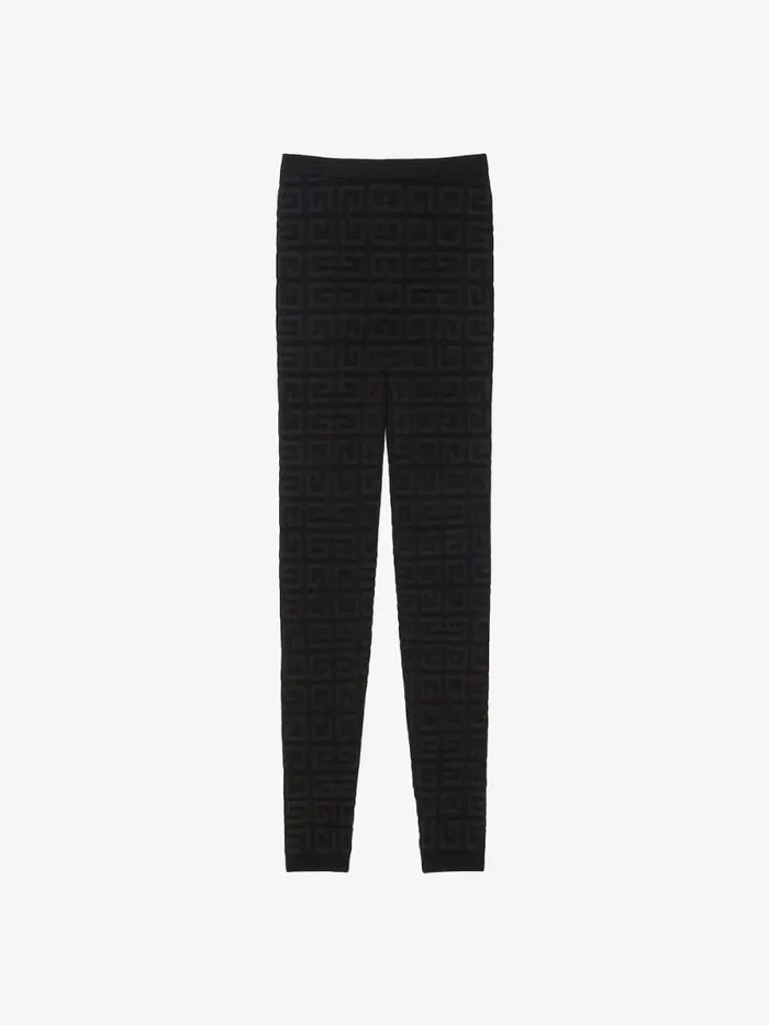 Leggings In 4g Jacquard Black Women Givenchy Pants and Shorts