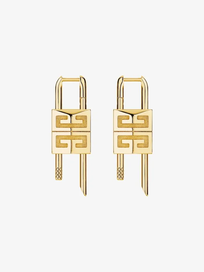 Lock Earrings In Metal Golden Yellow Women Givenchy Jewelry