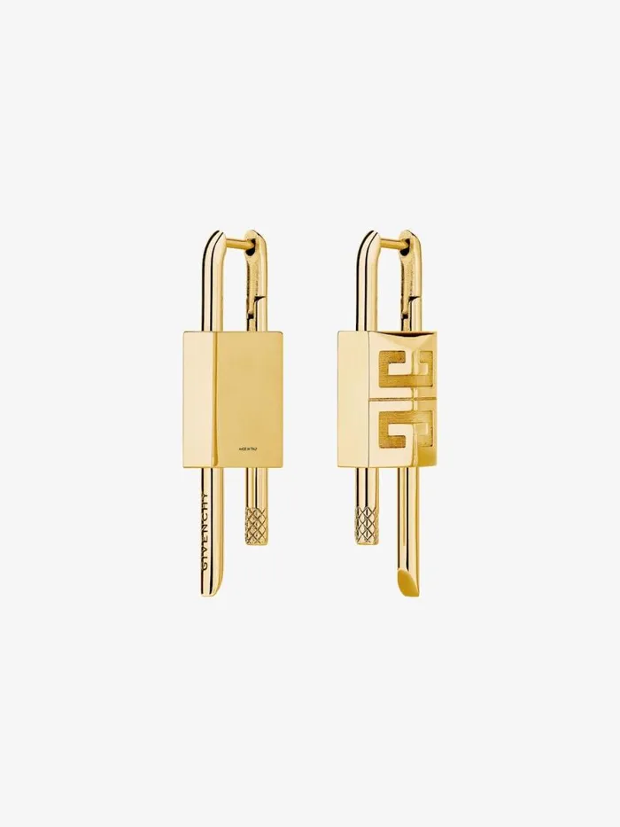 Lock Earrings In Metal Golden Yellow Women Givenchy Jewelry