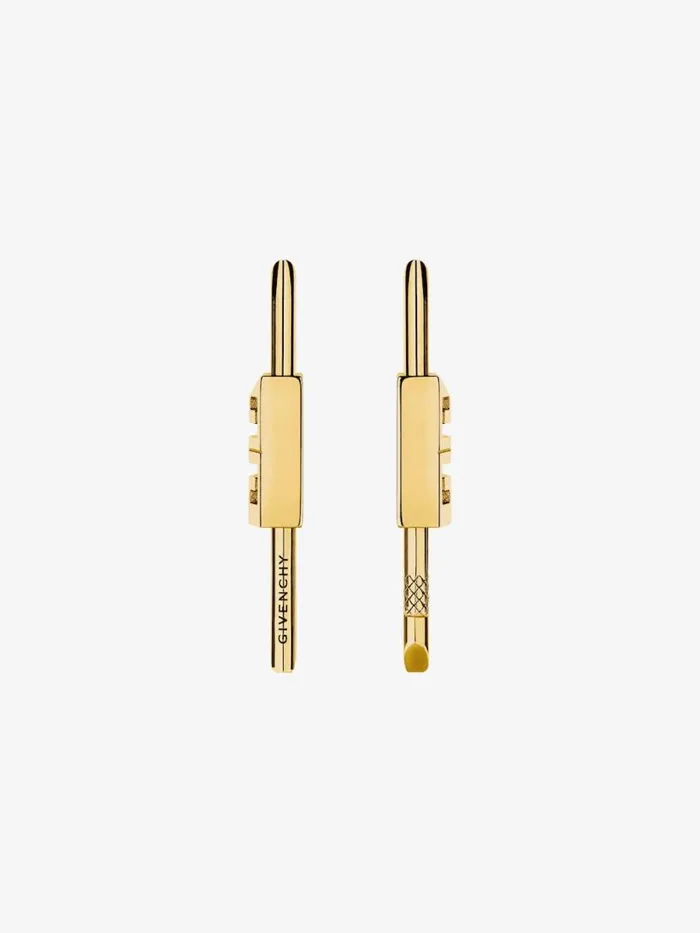 Lock Earrings In Metal Golden Yellow Women Givenchy Jewelry