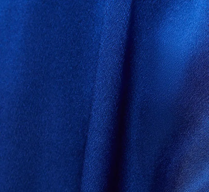 Long Dresses Womens Adrianna Papell Twist Front Satin Gown With Cutout In True Blue