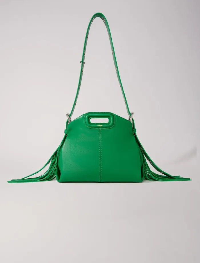 Maje Mini Bags Womens Smooth Leather Mini Miss M Bag Green