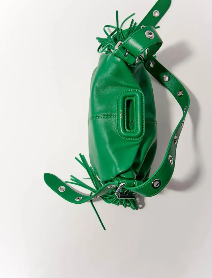 Maje Mini Bags Womens Smooth Leather Mini Miss M Bag Green