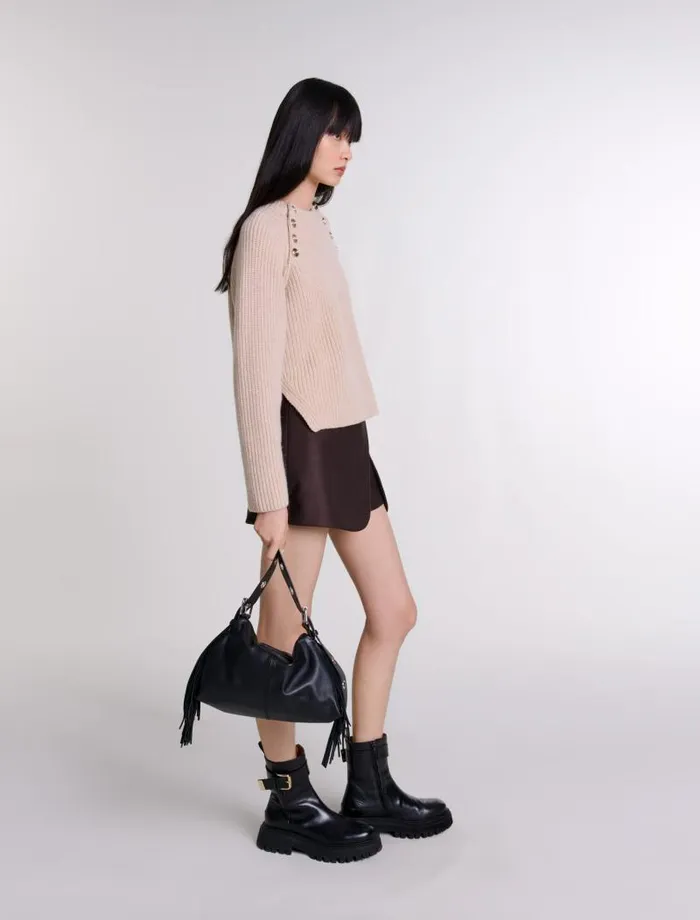 Maje Skirts and Shorts Womens Skort Brown
