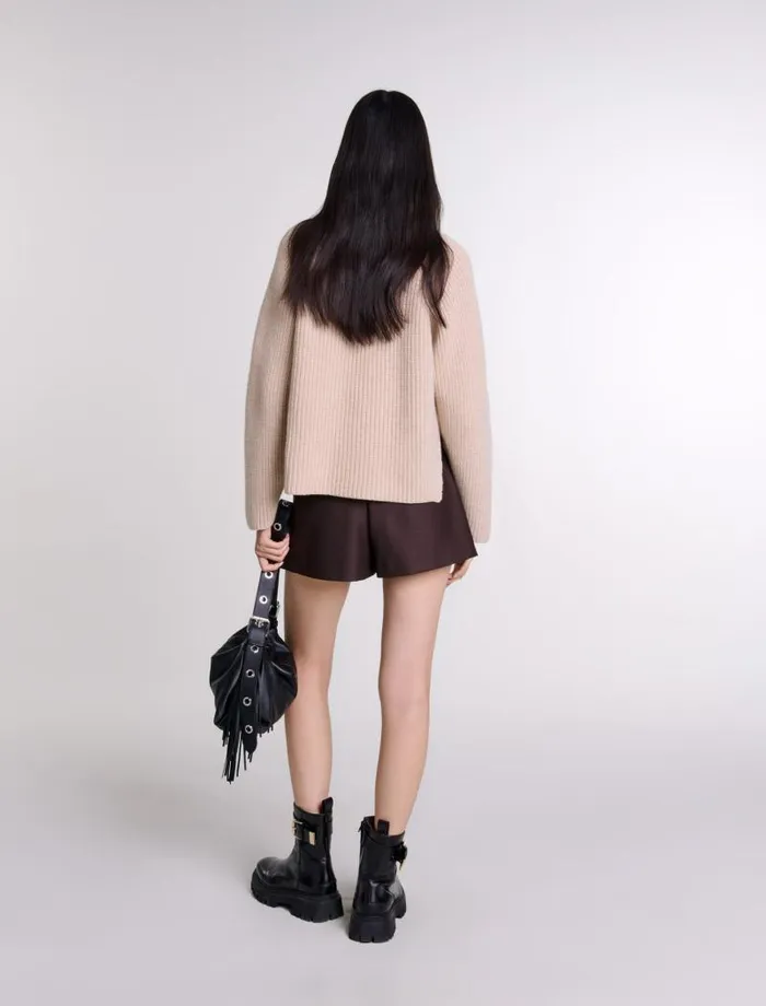 Maje Skirts and Shorts Womens Skort Brown
