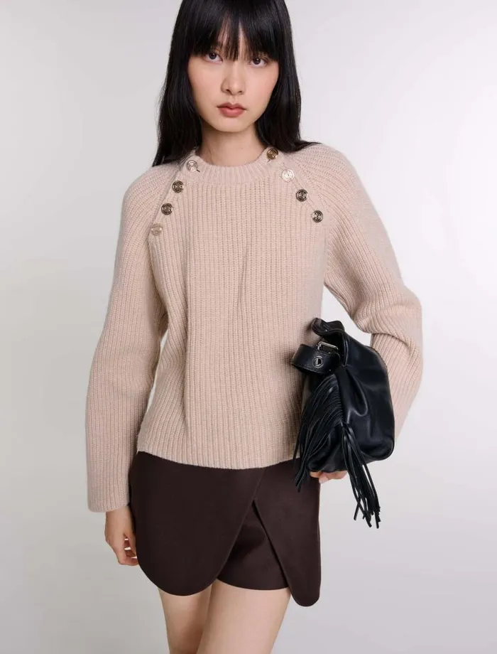 Maje Skirts and Shorts Womens Skort Brown