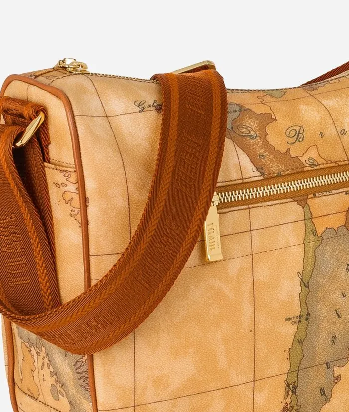 Man Crossbody and Messenger Bags Alviero Martini Geo Classic Medium HalfMoon Handbag