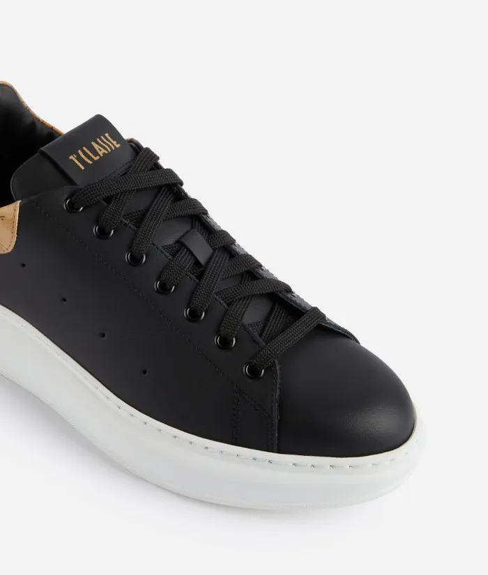 Man Sneakers and Ankle Boots Alviero Martini Smooth Leather Sneakers Black
