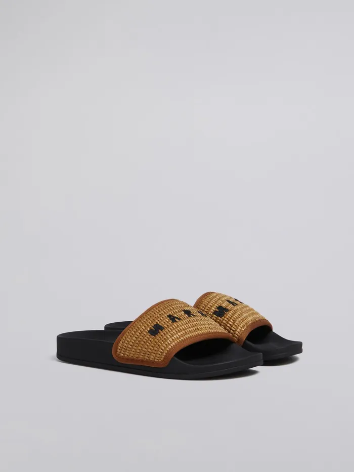 Marni Brown Raffia Sandal Raw Siena Womens Sandals and Wedges Marni Brown Raffia Sandal Raw Siena Womens Sandals and Wedges