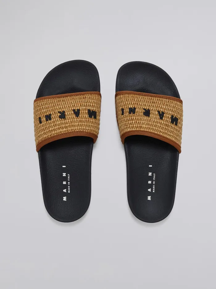 Marni Brown Raffia Sandal Raw Siena Womens Sandals and Wedges Marni Brown Raffia Sandal Raw Siena Womens Sandals and Wedges