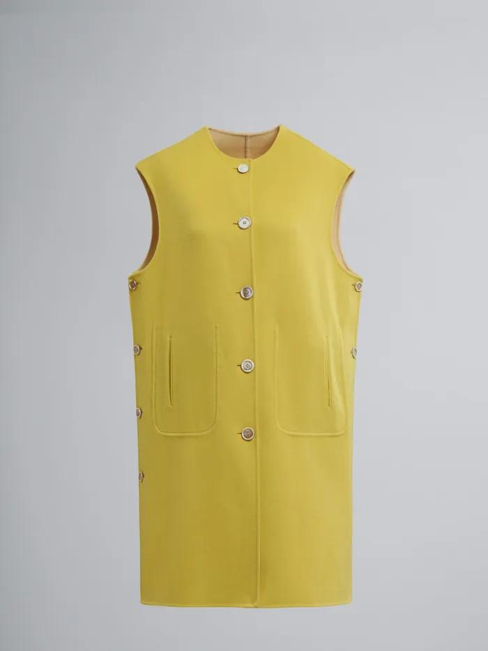 Marni Cashmere And Wool Double Vest Acid Womens Coats and Jackets