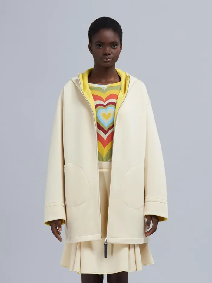 Marni Double Face Jersey Sweatshirt Ivory Womens Sweatshirts and TShirts Marni Double Face Jersey Sweatshirt Ivory Womens Sweatshirts and TShirts