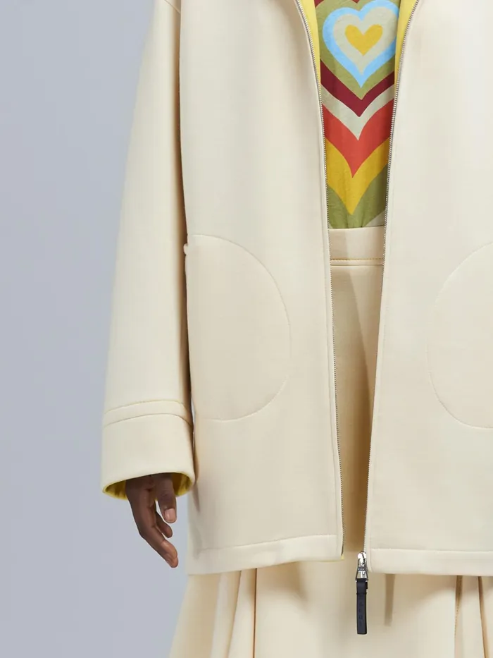 Marni Double Face Jersey Sweatshirt Ivory Womens Sweatshirts and TShirts Marni Double Face Jersey Sweatshirt Ivory Womens Sweatshirts and TShirts