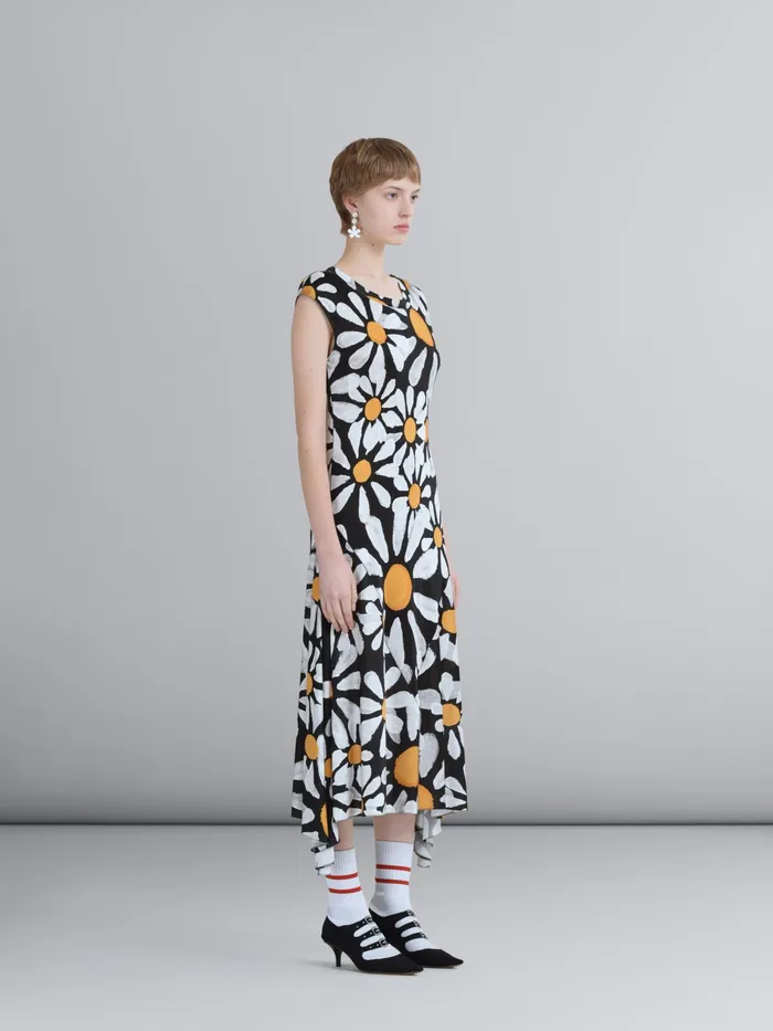 Marni Euphoria Print Viscose Jersey Dress Black Womens Dresses Marni Euphoria Print Viscose Jersey Dress Black Womens Dresses